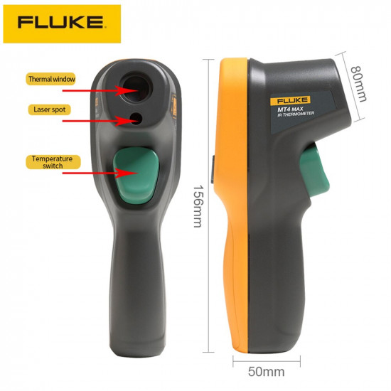 THERMOMETRE LASER INFRAROUGE SANS CONTACT FLUKE 62MAX